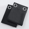 LEMOMO Blackout Curtains 52 x 84 inch Black Curtains Set