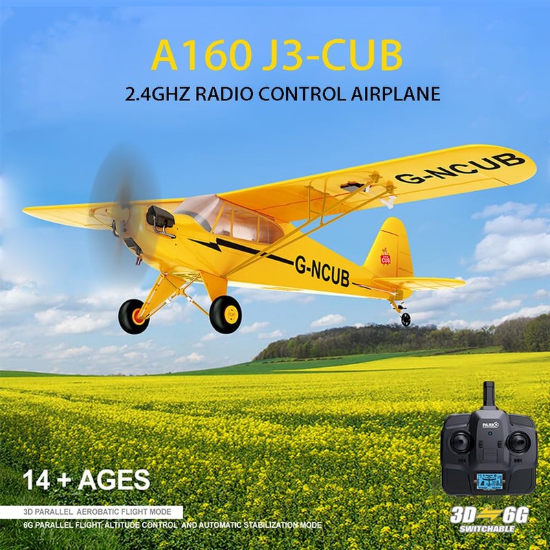 Park10 Toys Upgrade A160 J3-CUB RC Airplane for Adults 5