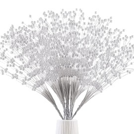 SHAOQINLIN - 50 varillas de perlas de 4 mm para decoración de mesa de boda, fiesta de boda, decoración de mesa (blanco)