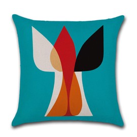 CLVEDU 4Pack Pillow Covers 20x20In Throw Pillow Case Cushion Covers Colorful Printed Throw Pillow Covers, Pillow Case Cushion for Home Couch Sofa Decorative, Gifts 50x50cm(Style2), A5002-02