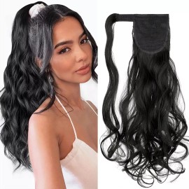 Felendy Extensión De Cola De Cabello Ondulada De 18 Pulgadas