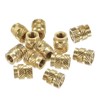 sourcing map Knurled Insert Nuts, 120Pcs M3 x 5.7mm L