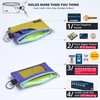 APTENSKO RFID Travel Wallet with Adjustable Lanyard-Zipper Small Wallet with