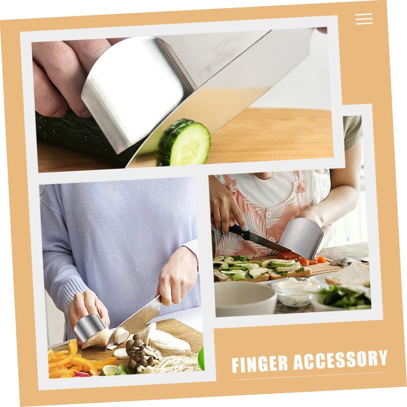 GRIRIW Cutting Food Safety 8pcs Finger Protectors Vegetable Cutter Kitchen
