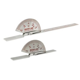 Baseline Finger Goniometer - Metal - Standard - 6 inch and Small - 3.5 inch Bundle