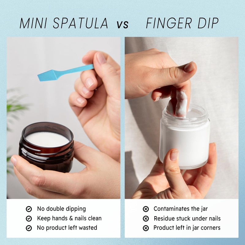 P 200pcs PANA Cosmetic Make Up Disposable Plastic 2.5" Spatulas