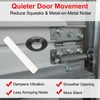 12Pcs Garage Door Quiet Hinge Sleeves Compatible with Clean Stem