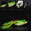 Xersex 5 Pieces/Box Soft Frog Fishing Lures Double Hook 5g