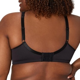 Playtex Women's 18 Hour Wireless, Silky Soft Smoothing T-Shirt Bra, Cool Comfort and 360 Support, Black
