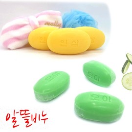 Taeseung Beauty's affordable soap / commercial soap / cucumber soap / ginseng soap Cucumber soap 120g 16ea