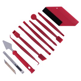 KOMBIUDA 1 Set Car Window Tint Film Tool Kit Vinyl Wrapping Tools with Scraper Felt Squeegee for Air Bubble Removal for Professional Vehicle Film Installation