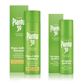 Plantur 39 Plantur 39 Phyto-Coffein-Shampoo - 250 ml + Sprüh-Kur - 125 ml - Speziell für coloriertes und strapaziertes Haar - Gegen menopauselen Haarausfall