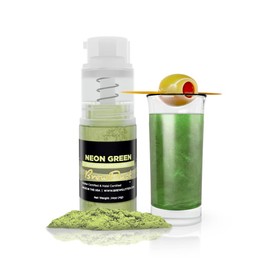 Neon Green Brew Dust Mini Pump Shimmery Drink Glitter | 100% Edible & Kosher | Beverages, Drinks & Cocktails (Neon Green)