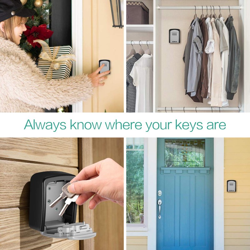 ORIA Key Safe Key Box, Pack of 2 Key Safe
