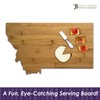 Totally Bamboo Montana State Shaped Serving & Cutting Board