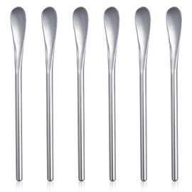 Tucnoeu Set of 6 Small Spoons Coffee Spoons Stainless Steel Mini Spoon for Espresso Ideal for Kitchen, Bar and Party
