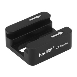 Haoge Cold Shoe Mount Adapter Hot Shoe Hotshoe with 1/4"-20 Screw for Camera Cage, Camera Rig, Light, LED Monitor, Flash, On-Camera Microphone, EVF, Audio Recorder