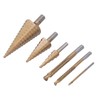 Step Drill Bit Set Universal Triangle Shank HSS High Hardness