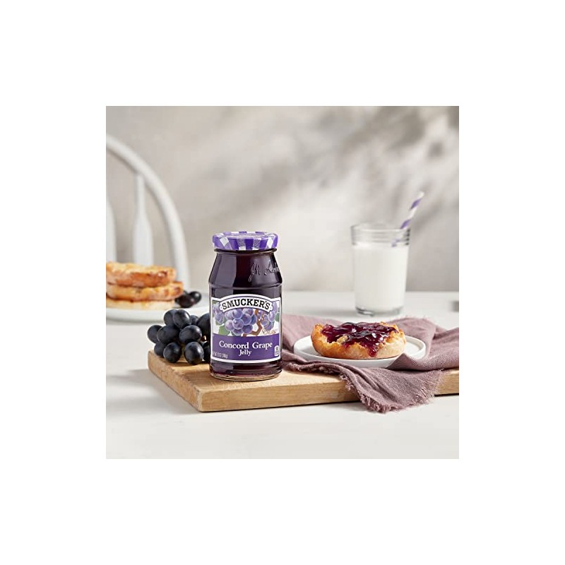 Smucker's Concord Grape Jelly, 12 Ounces (Pack of 6)
