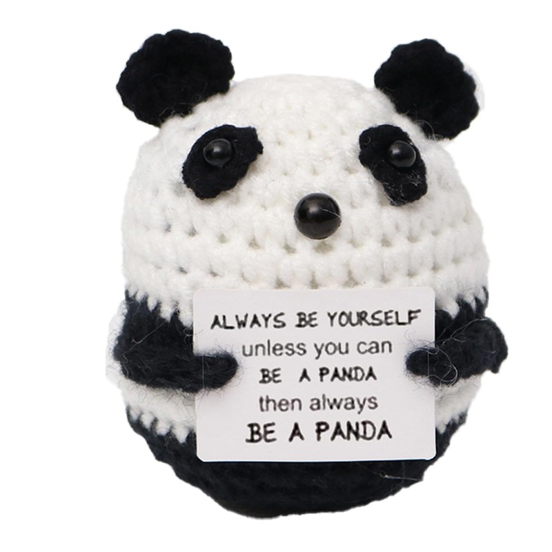 Teppich Panda Cute Knitted Emotional Support Ornament