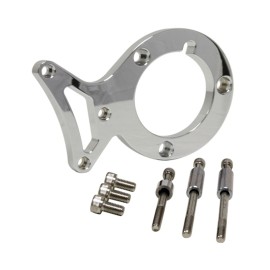 CFR Performance FOR 1979-1993 FORD MUSTANG 5.0 ALUMINUM POWER STEERING BRACKET SET CHROME FINISH