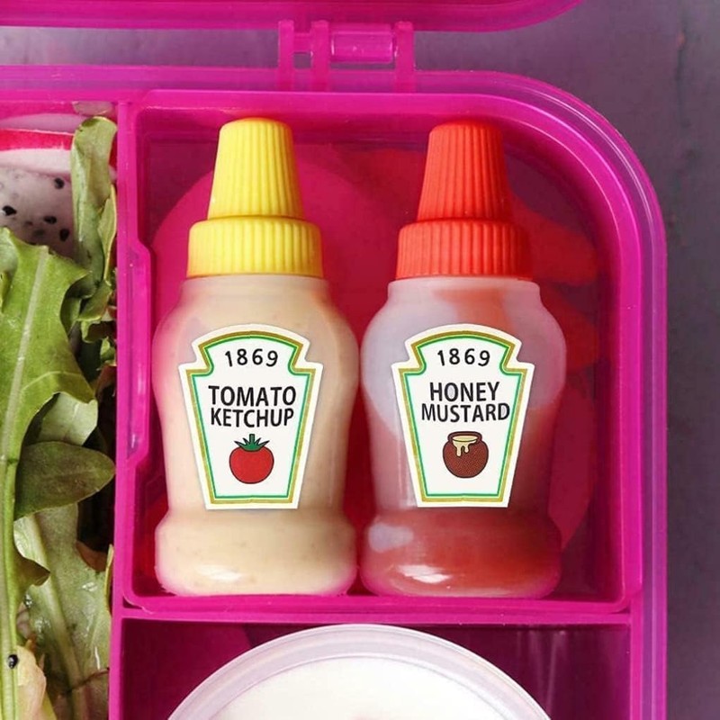 Mini Squeeze Bottles 23ml Small Ketchup Bottle Refillable Plastic Spice