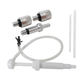 BGEHHCY New Lower Unit Gear Oil Pump for Standard Quart Bottles, 3/8 inch Metal Swivel, 8mm and 10mm Adapters for Most Marine Boat Outboard Motors