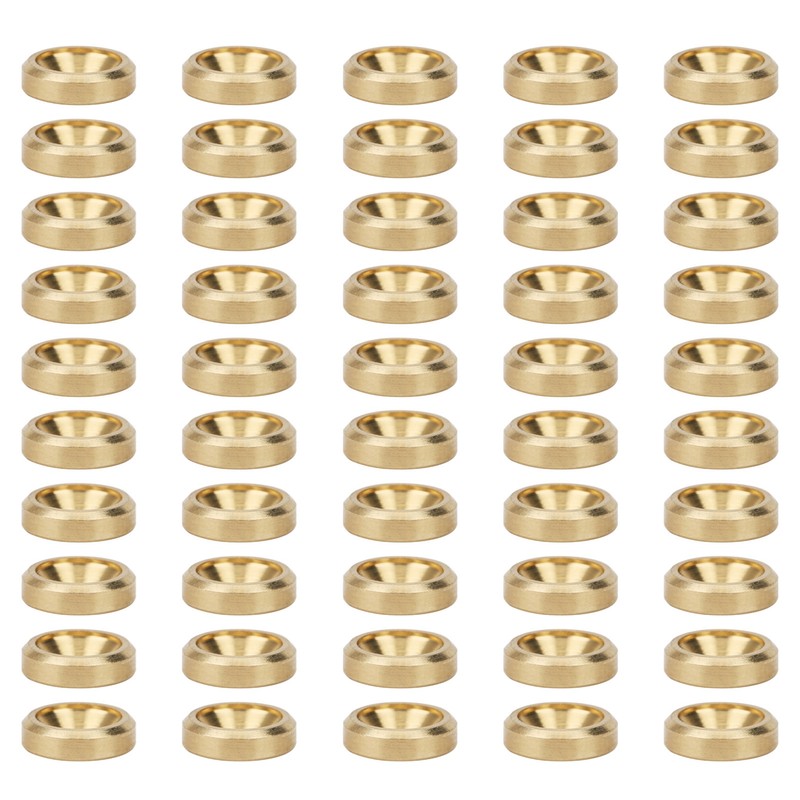 50Pcs Countersunk Screw Washer CNC Pure Copper Flat Head Gasket