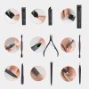 SALN Set De Cortaúñas Manicura Pedicura Hombre Acero Con Estuche