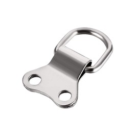 uxcell D Ring Picture Hangers, 36mm x 22mm Silver Tone Assortment Kit for Photo Hanging Solutions, 20 Pcs