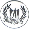 (25mm) Metal Enamel Pin Badge Skinheads (Suede Skin)