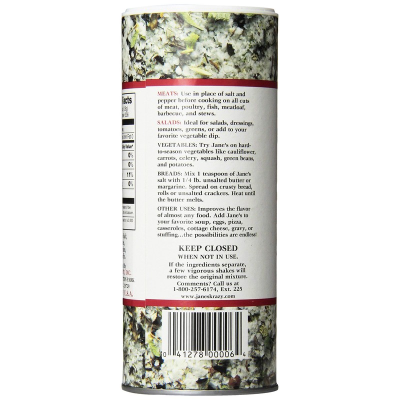 Jane's Krazy Seasonings Mixed Up Salt, 9.5 Ounce (Pack of