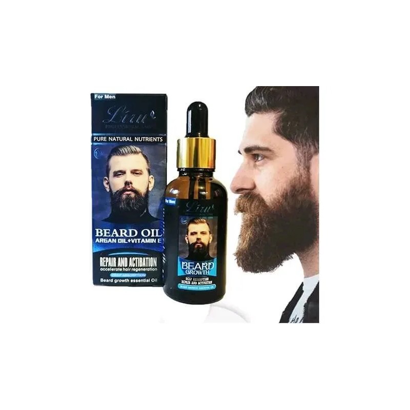 Suero Crecimiento Barba Estimula Barba Fuerte Y Uniforme Perfumada