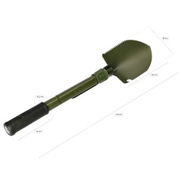 KOTARBAU® Folding Pickaxe Field Spade with Protective Cover for Outdoor Activities