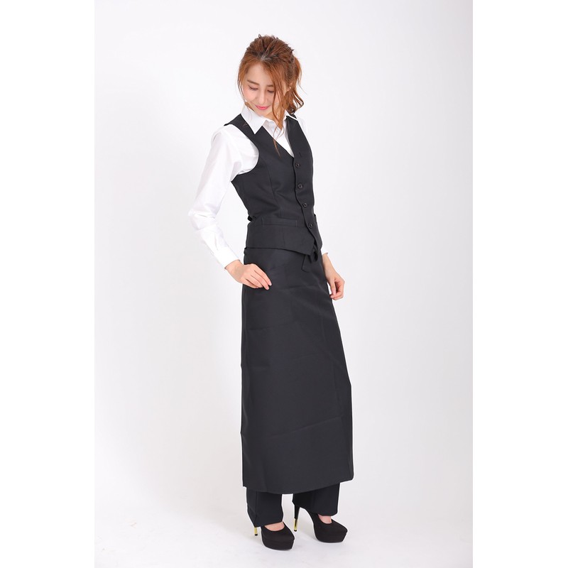 Esis Original Long Sommelier Apron, Black, Commercial Use, Restaurant