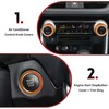 AuTK Aluminum Alloy AC Knob Covers & Start/Stop Push Button
