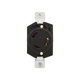 EATON Cooper Wiring Devices, L530R-Single Locking Receptacle, 30A -125V, 2-pole, 3-wire Grounding Back & Side Wire, Fed. SpeclW-C-596F