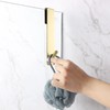 Simtive Extended Shower Door Hooks (10-Inch), Over Door Hooks for