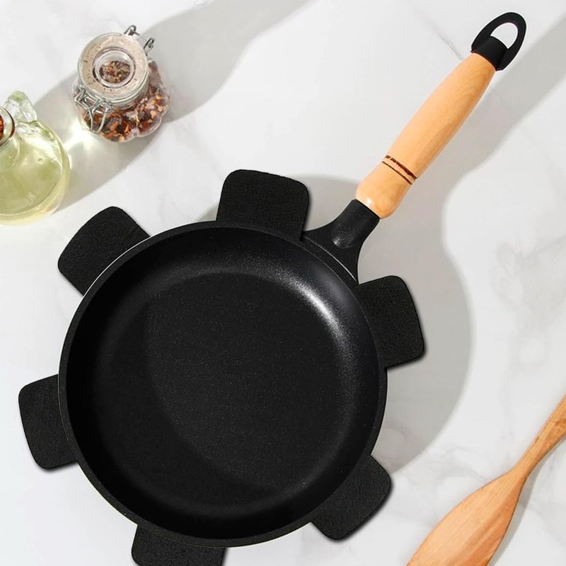 ANCLLO 3 PCS Pan Protectors for Stacking, 3 Sizes Pot