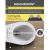 Angol Shiold Black Round Resin Toilet Seat Soft Close Quick
