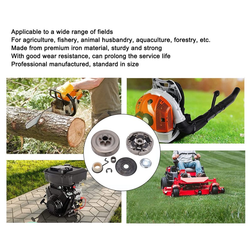 KooingTech Chainsaw Chain Wheel Clutch Iron Clutch Drum Replacement Parts