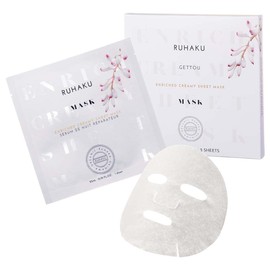 RUHAKU Moon Peach Enrich Creamy Sheet Mask, Pack of 5