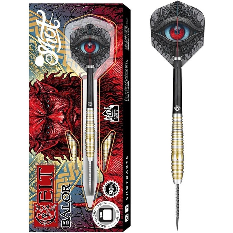 Shot! Darts Soft Tip, Celt Balor Tungsten Barrels Balanced for