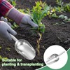 HARFINGTON Garden Soil Scoop 10.63 x 4.72 Stainless Steel Hand