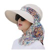 AWOCAN Outdoor 2-in-1 Wide Brim Sun Visor Hat with Detachable