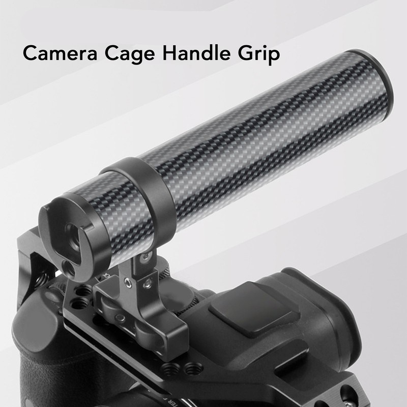 138mm Camera Cage Handle Grip Carbon Fiber Aluminum Alloy Universal