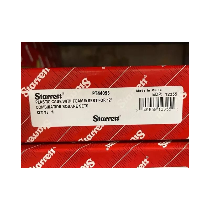 Starrett PT44055 Plastic Case with Foam Insert for 12"/300mm Combination