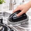 Emery Sponge Cleaning Brush with Handle – Handheld Scrubber Tool