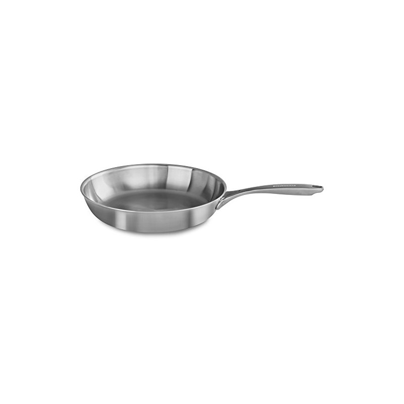 KitchenAid KC2C12SKST 5-Ply Copper Core 12" Skillet - Stainless Steel,