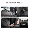JEYODA Car Handbag Holder Between Seats Suede Large Capacity Car